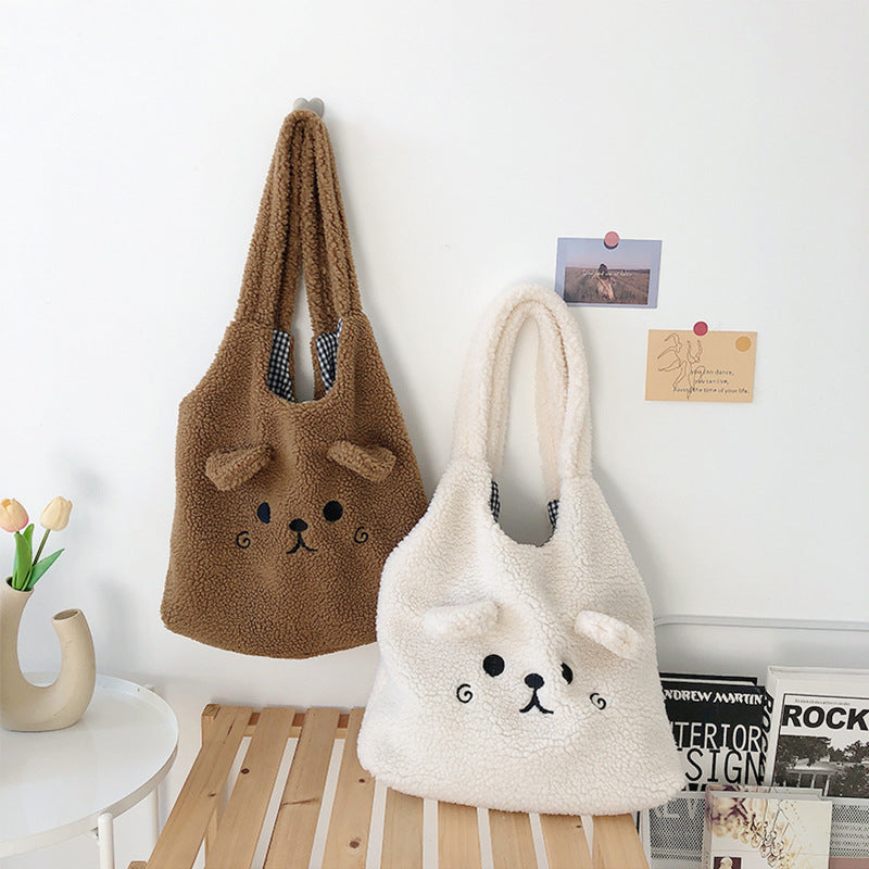 Flauschige Welpen Tragtasche