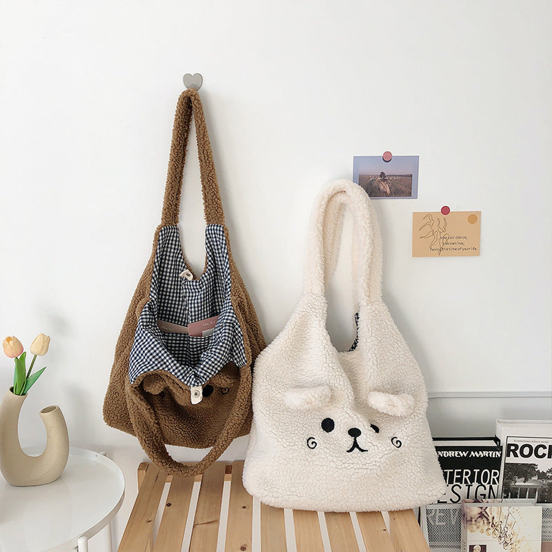 Flauschige Welpen Tragtasche
