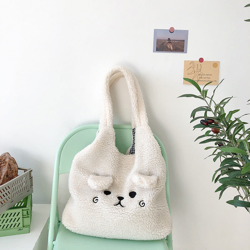 Flauschige Welpen Tragtasche