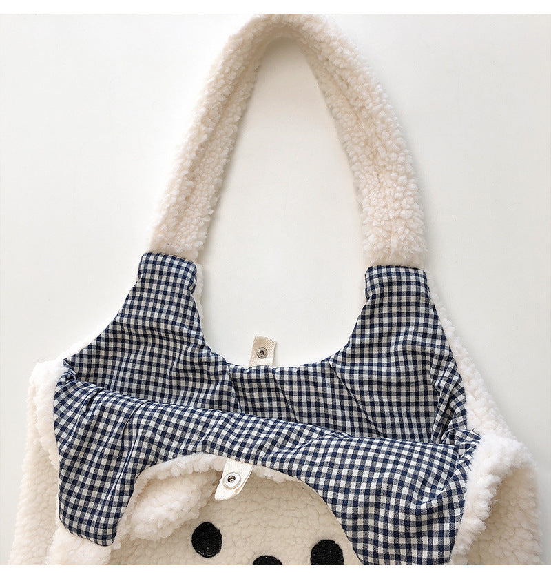 Flauschige Welpen Tragtasche